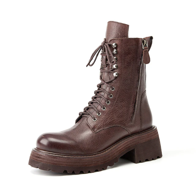Hanson Women's Leather Boots and Platform - Boots - DYAVOR®