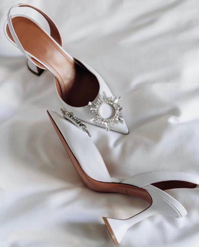 Star style Women Sandals Elegant Pointed toe Slingback - - DYAVOR®