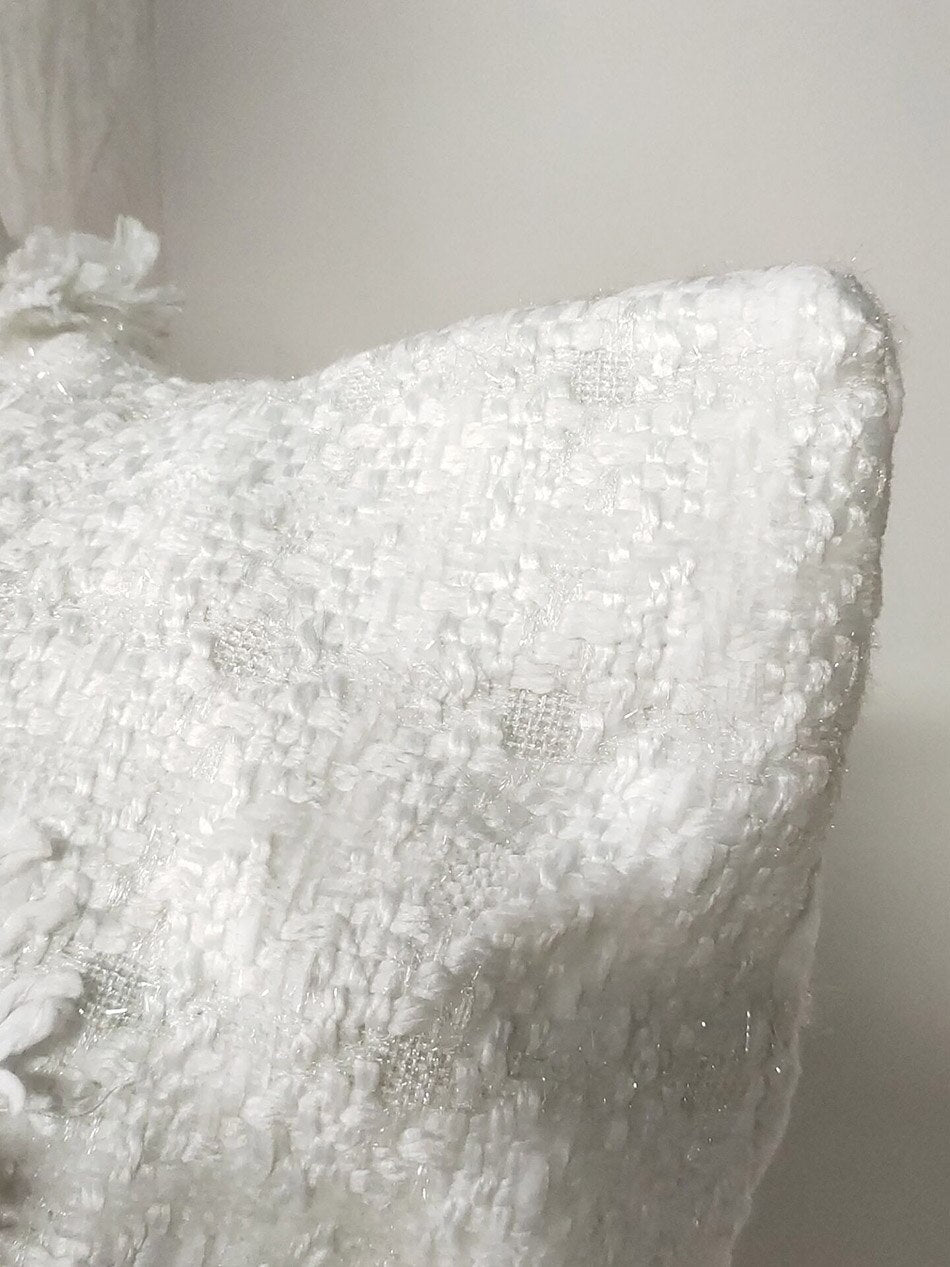 White Tweed Two-piece Set - - DYAVOR®