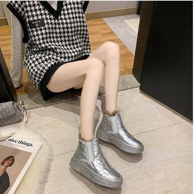 Groovywish Women Orthopedic Casual Fur Ankle Boots Winter Shoes - - DYAVOR®