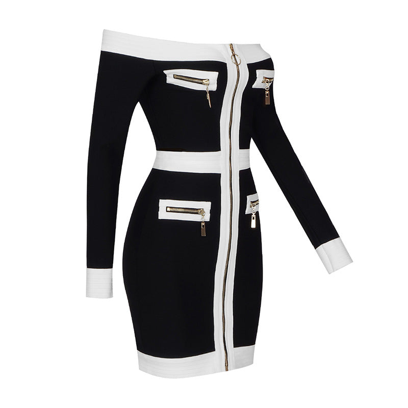 Off Shoulder Bandage Mini Dress - Dresses - DYAVOR®