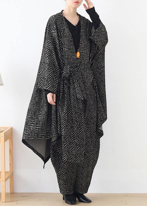 High-end Yarn-dyed Stripe Irregular Ladies Suit British Fashion Atmosphere Multi-wear Two-piece - Trench coats - DYAVOR®