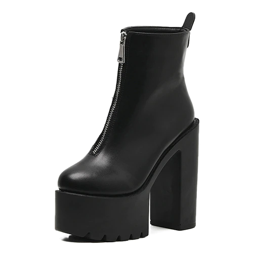 Hony Women's Leather High Heel Ankle Booties - Booties - DYAVOR®