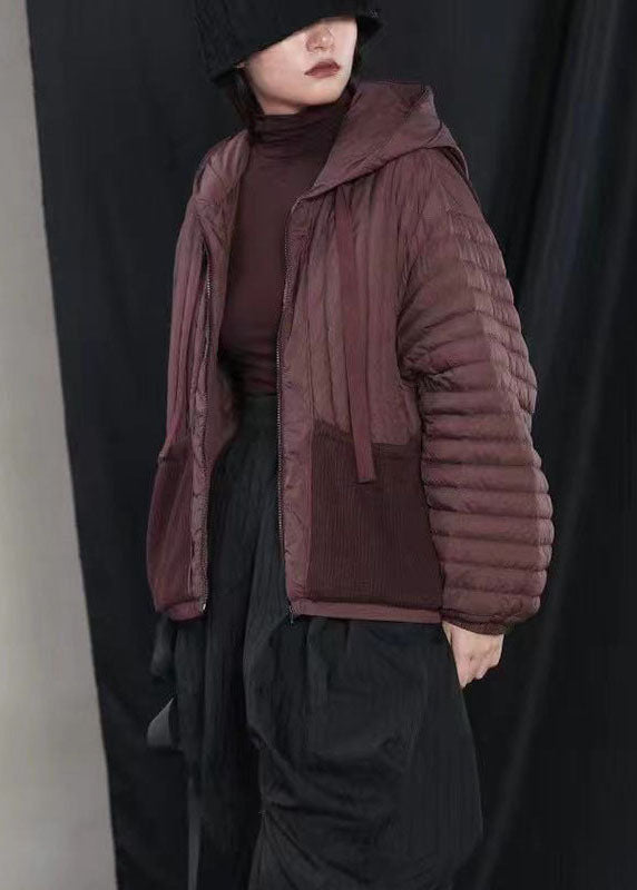 Hot Black hooded Pockets Warm Winter Duck Down coat - Down Jackets - DYAVOR®