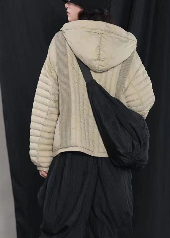 Hot Black hooded Pockets Warm Winter Duck Down coat - Down Jackets - DYAVOR®