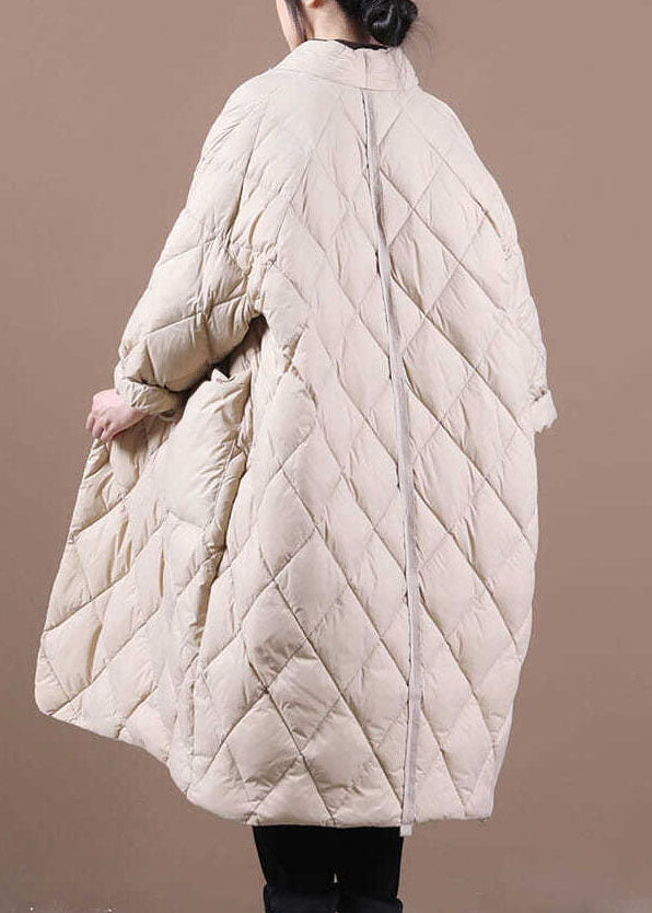 Italian Beige warm Fine Cotton Filled Coats Winter - Down Jackets - DYAVOR®