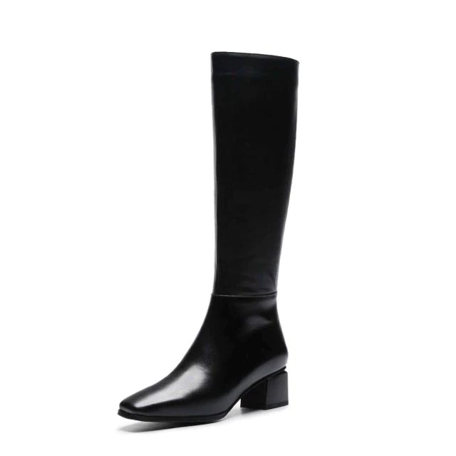 Kumail Women's High Quality Leather Knee High Boots - Boots - DYAVOR®