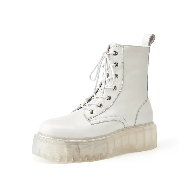 Laguerre Women's Leather Platform Boots - Boots - DYAVOR®