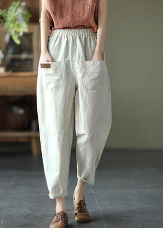 Loose Yellow Loose Casual Summer Pockets Pants - Pants - DYAVOR®
