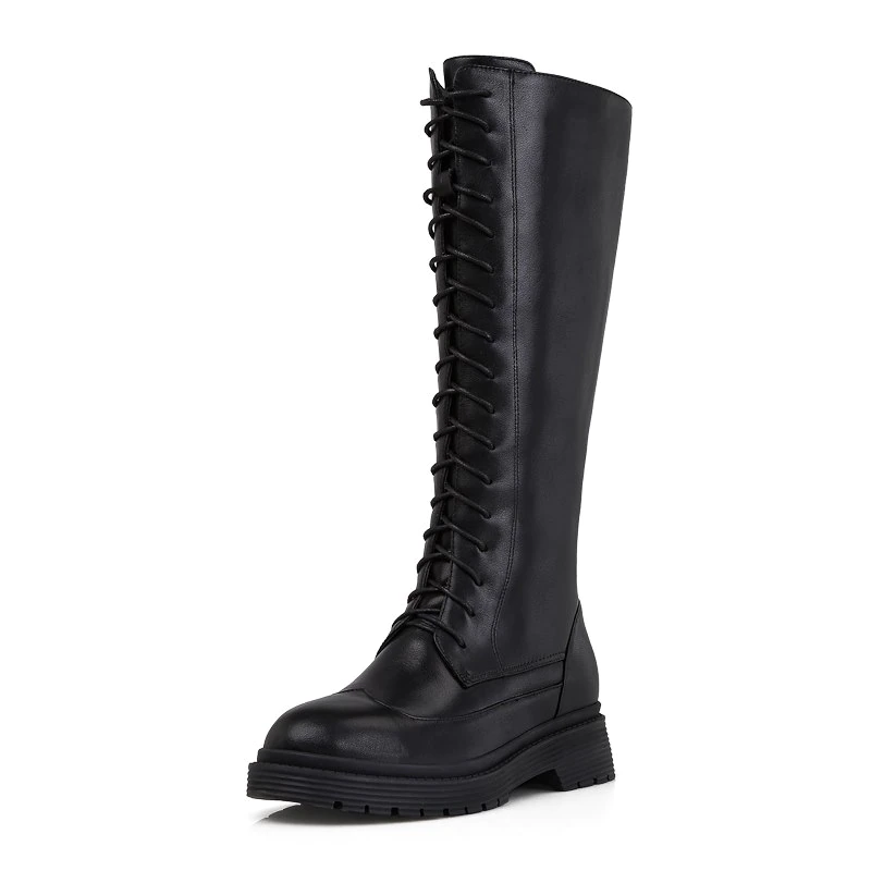 Luca Women's Winter Lace-Up Leather Boots - Boots - DYAVOR®