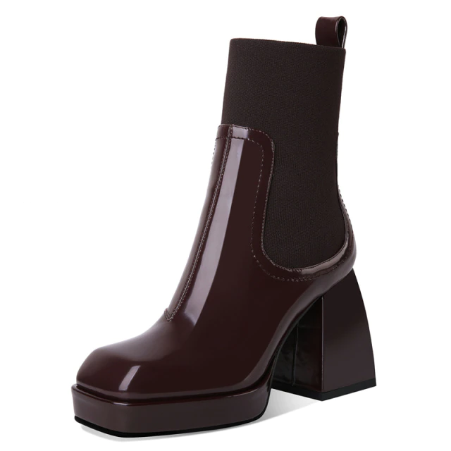 Lucy Women's Genuine Leather Chelsea Boots - Booties - DYAVOR®