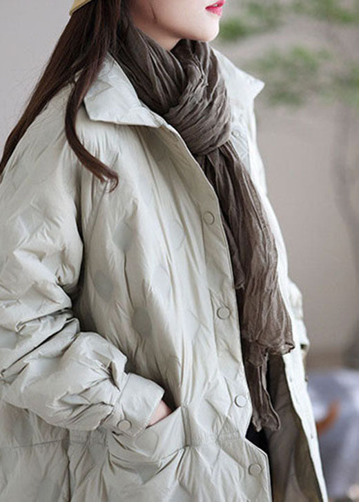 Luxury Black Pockets Patchwork fashion Winter Duck Down coat - Down Jackets - DYAVOR®