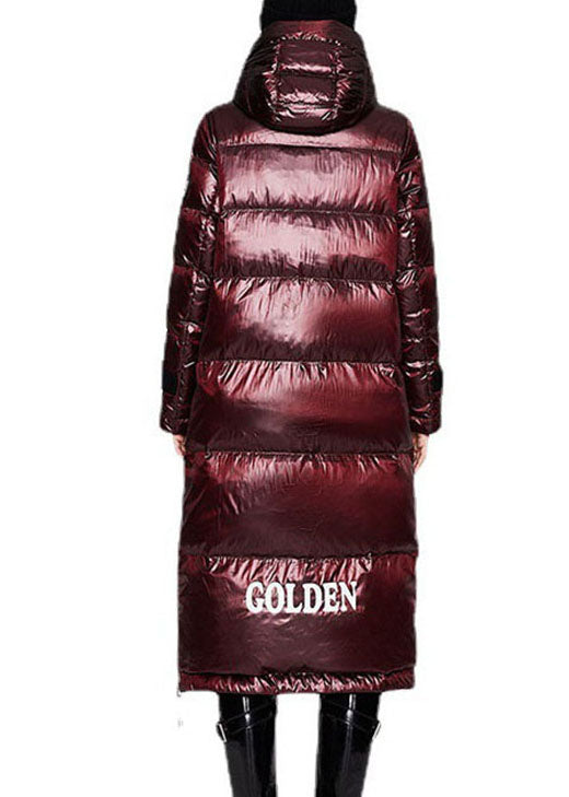 Luxury Mulberry Pockets Graphic lengthen Winter Duck Down Jacket - Down Jackets - DYAVOR®