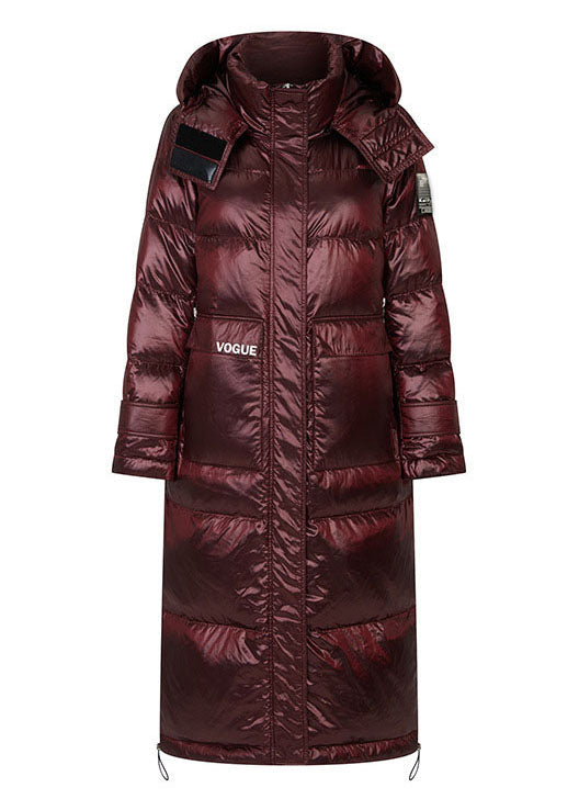 Luxury Mulberry Pockets Graphic lengthen Winter Duck Down Jacket - Down Jackets - DYAVOR®