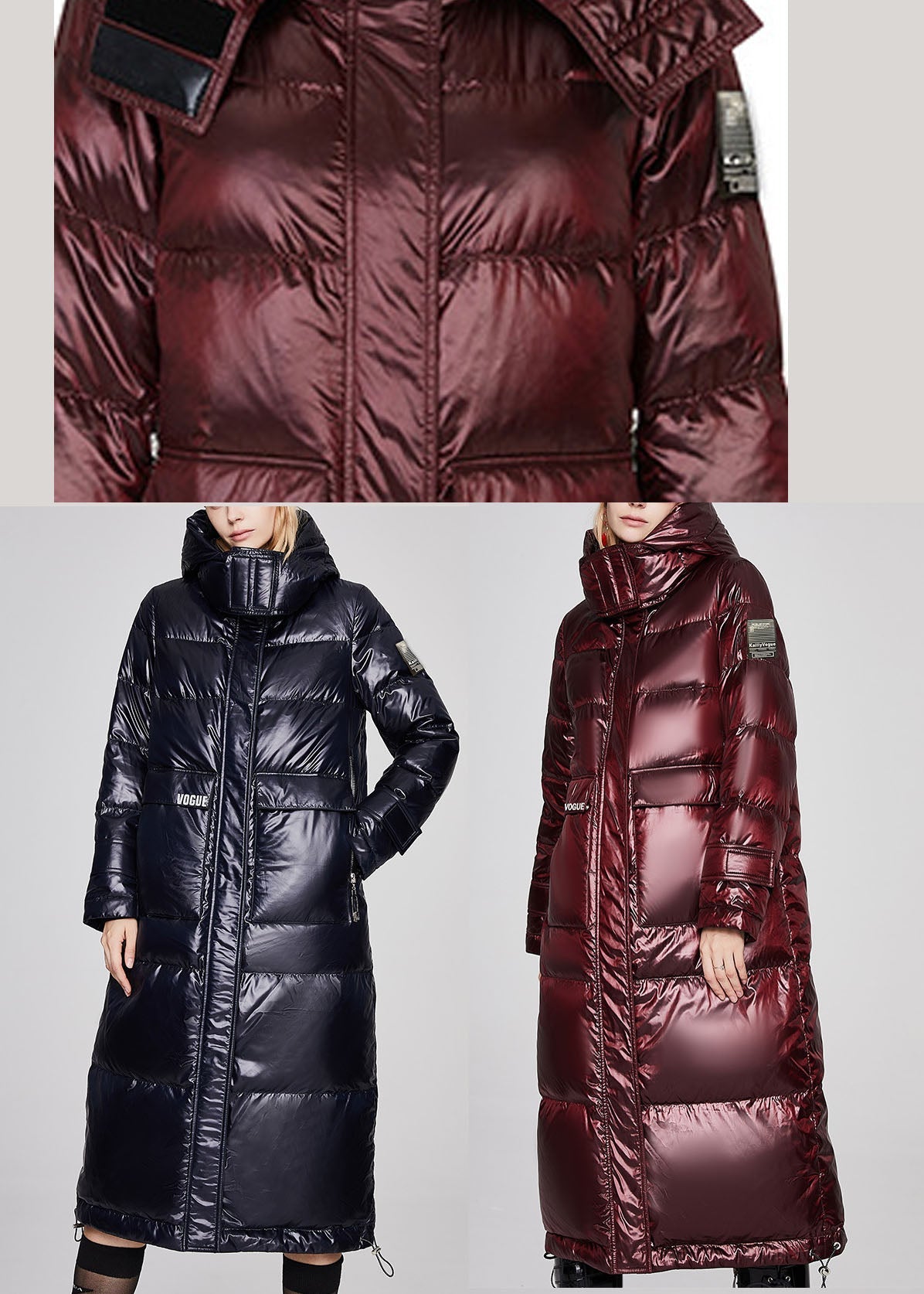 Luxury Mulberry Pockets Graphic lengthen Winter Duck Down Jacket - Down Jackets - DYAVOR®