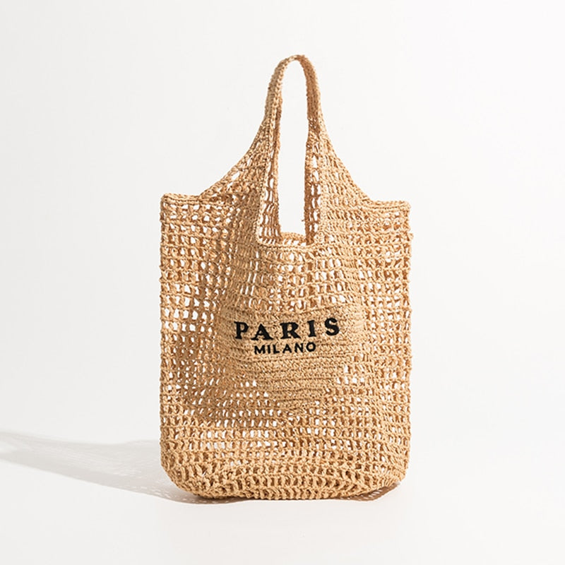 Luxury Raffia Handmade Woven Tote Handbag - Handbags - DYAVOR®