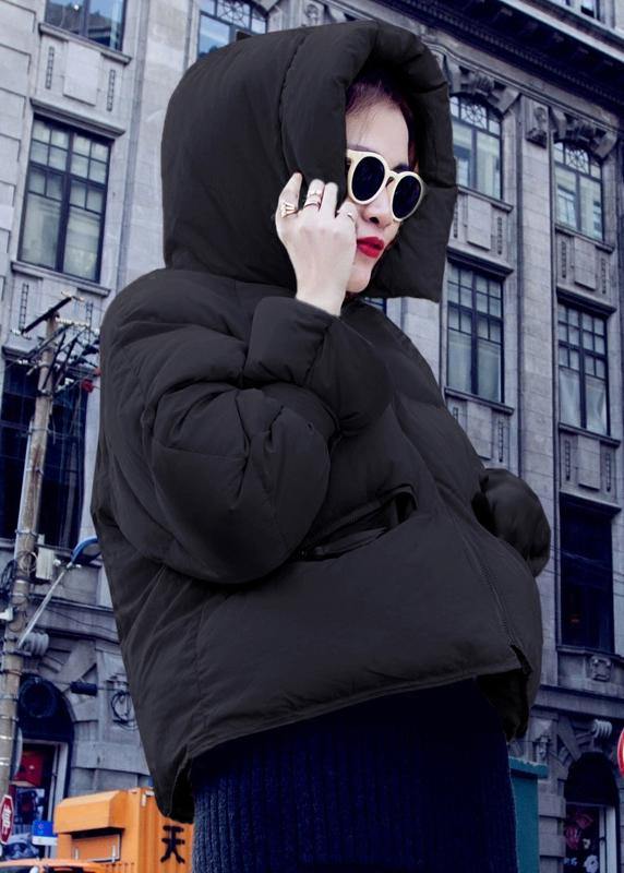 Luxury plus size womens parka overcoat beige hooded thick duck down coat - - DYAVOR®