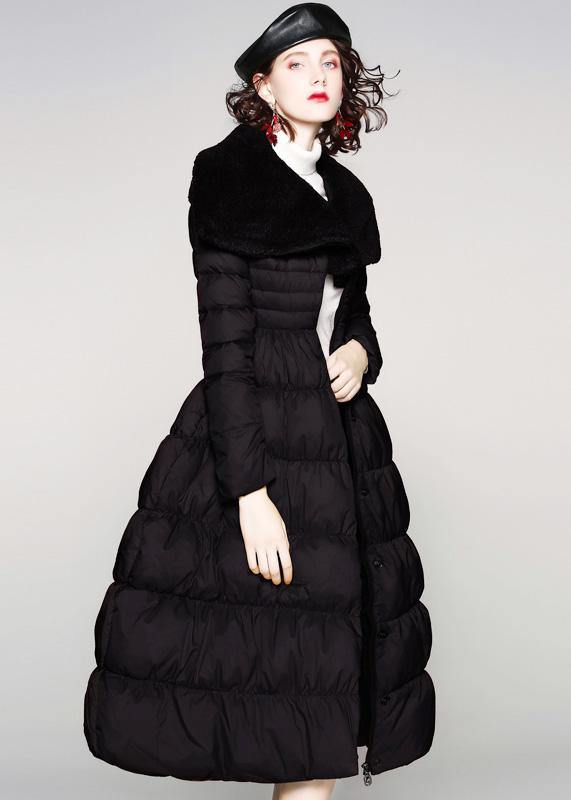 Luxury red duck down coat oversize snow jackets big hem Elegant Jackets - - DYAVOR®