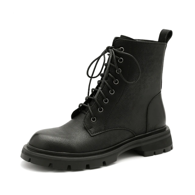 Myers Women's Leather Black Boots - Boots - DYAVOR®