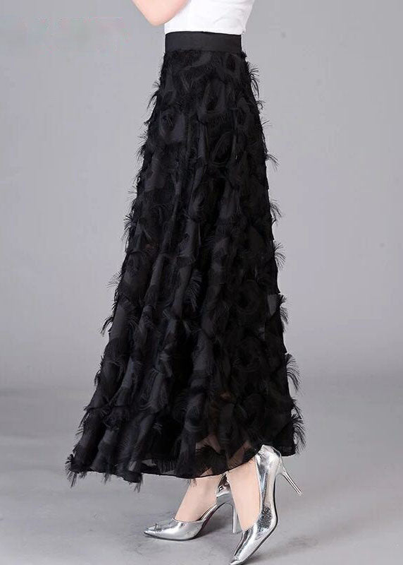 Natural White Tasseled Chiffon Skirts Spring - Skirts - DYAVOR®