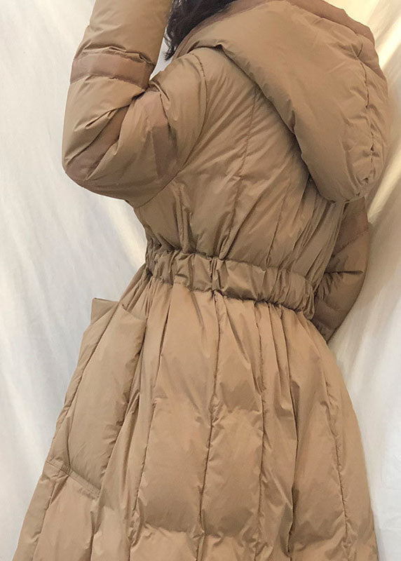 New Khaki Pockets Button Loose Winter Duck Down Jacket - Down Jackets - DYAVOR®