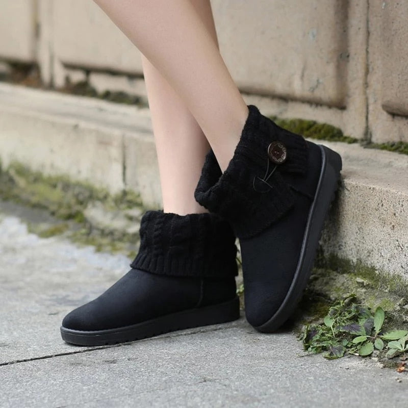 Groovywish Outdoor Orthopedic Winter Boots For Women Suede Ankle Shoes - - DYAVOR®