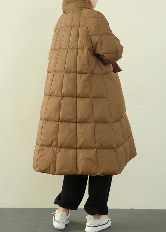 New black down jacket woman oversize snow thick pockets Luxury overcoat - Down Jackets - DYAVOR®
