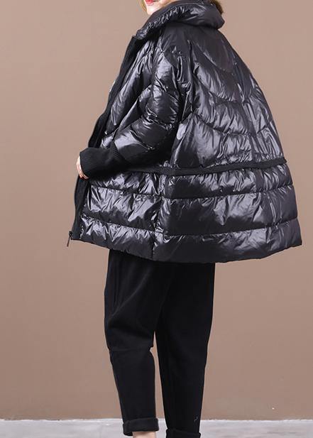 New black duck down coat plus size clothing down jacket stand collar patchwork women overcoat - - DYAVOR®