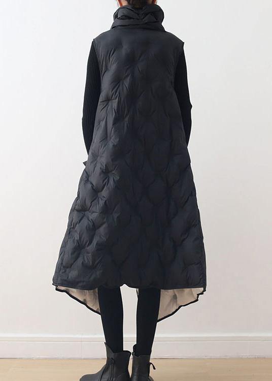 New black white Vest wear long thick loose large size cotton jacket coat on both sides - - DYAVOR®