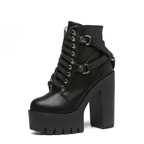 Nix Women's Lace-up Soft Leather Platform Boots - Boots - DYAVOR®