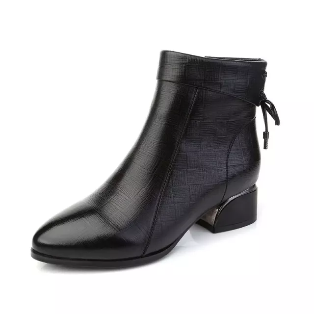 Olmar Women's High Quality Leather Ankle Boots - Boots - DYAVOR®