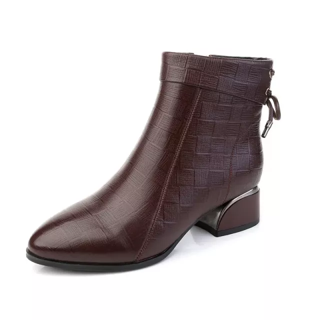 Olmar Women's High Quality Leather Ankle Boots - Boots - DYAVOR®