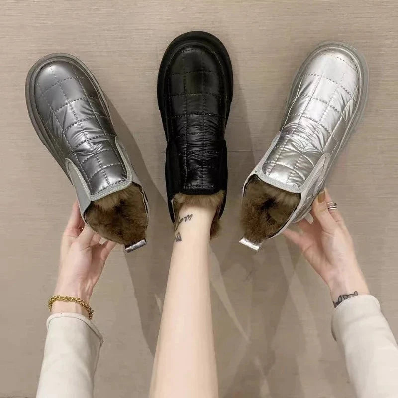 Groovywish Women Orthopedic Casual Fur Ankle Boots Winter Shoes -  - DYAVOR®