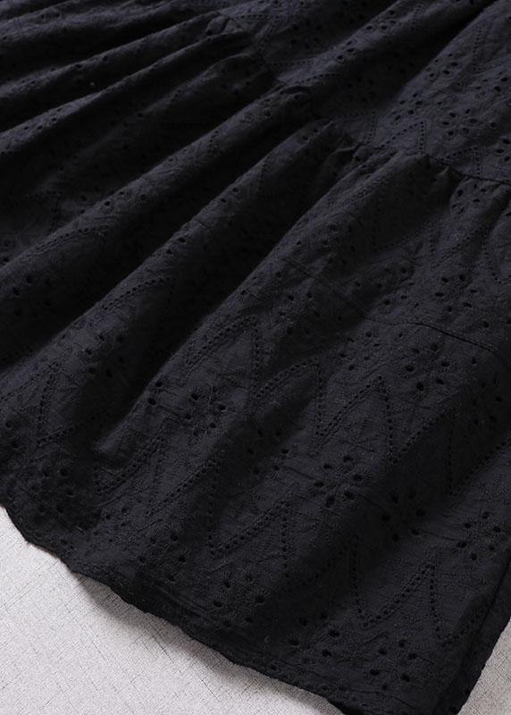 Organic Apricot Hollow Out Embroideried Fall Patchwork Skirts - Skirts - DYAVOR®