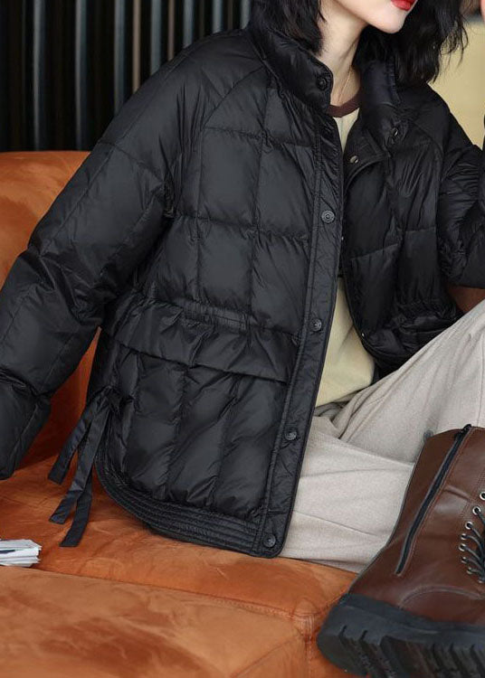 Original Design Black Stand Collar Thick Duck Down Down Jacket Winter - Down Jackets - DYAVOR®