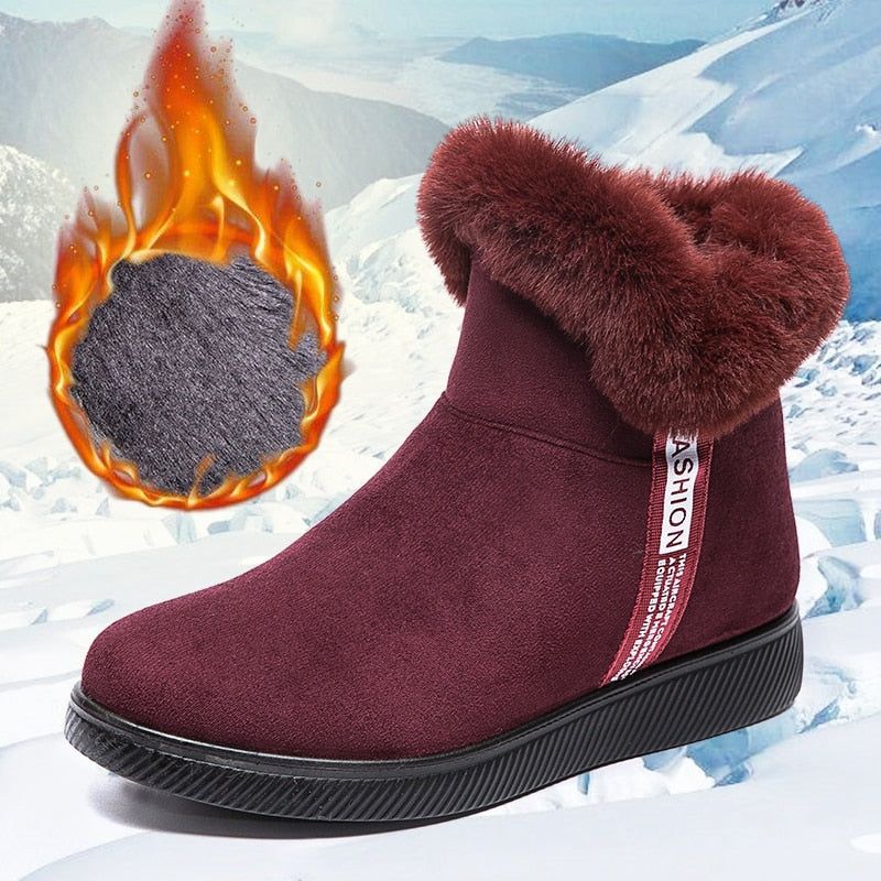 Platform Botas Women's Casual Shoes GCSZXC58 Ankle Boots Suede Plush Furry - Casual Shoes - DYAVOR®