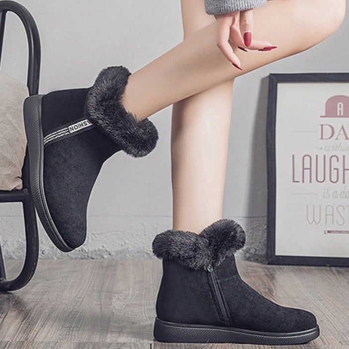 Platform Botas Women's Casual Shoes GCSZXC58 Ankle Boots Suede Plush Furry - Casual Shoes - DYAVOR®