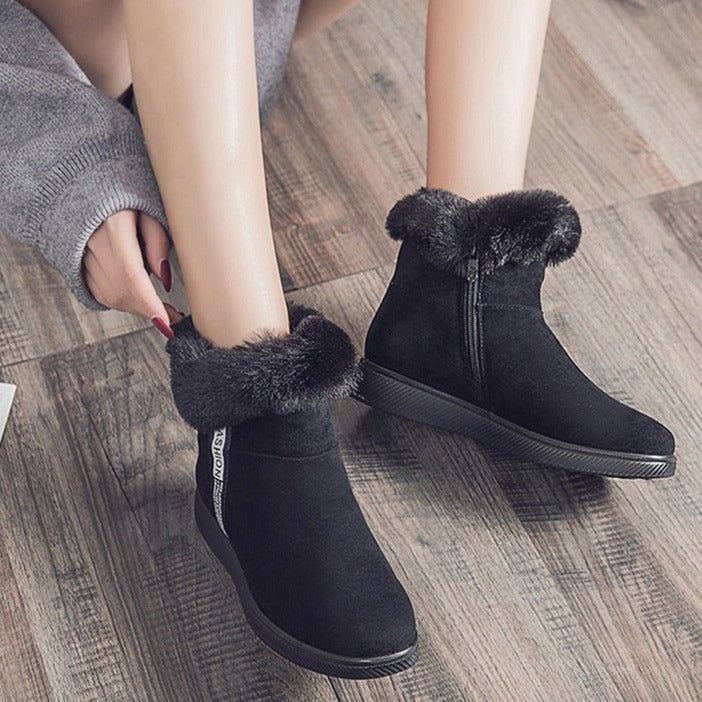 Platform Botas Women's Casual Shoes GCSZXC58 Ankle Boots Suede Plush Furry - Casual Shoes - DYAVOR®