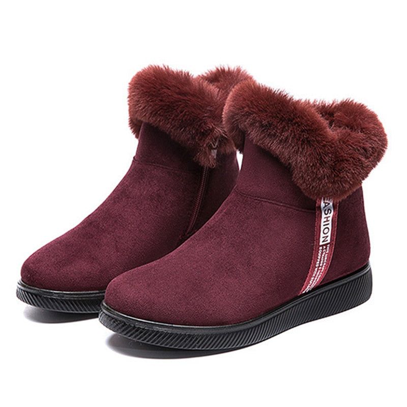 Platform Botas Women's Casual Shoes GCSZXC58 Ankle Boots Suede Plush Furry - Casual Shoes - DYAVOR®