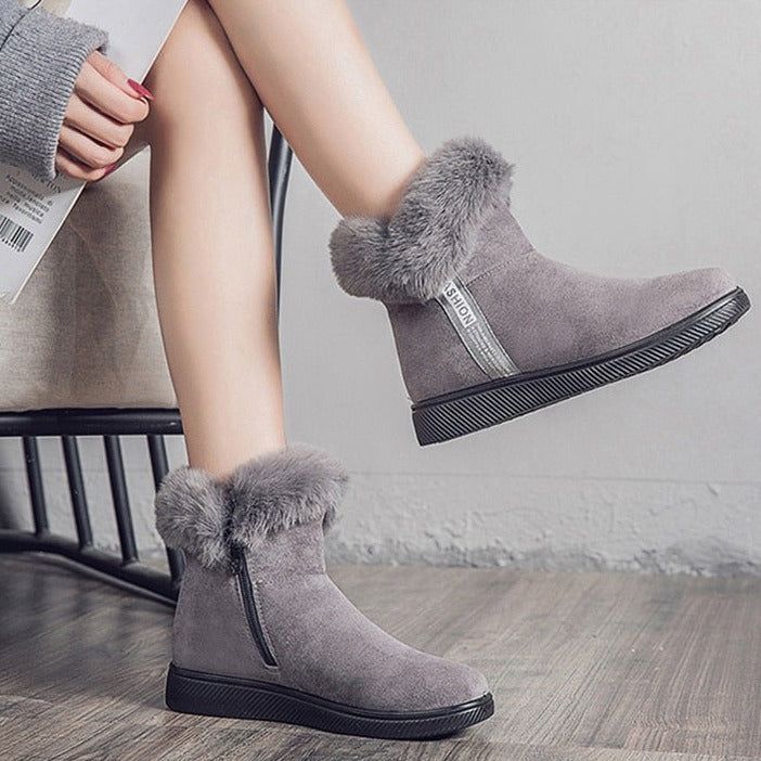 Platform Botas Women's Casual Shoes GCSZXC58 Ankle Boots Suede Plush Furry - Casual Shoes - DYAVOR®