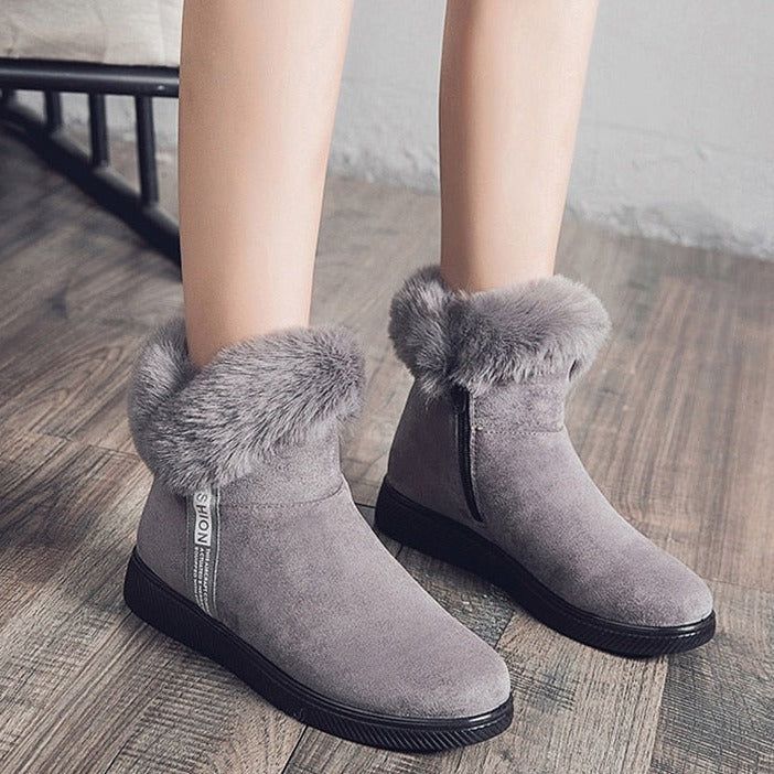 Platform Botas Women's Casual Shoes GCSZXC58 Ankle Boots Suede Plush Furry - Casual Shoes - DYAVOR®
