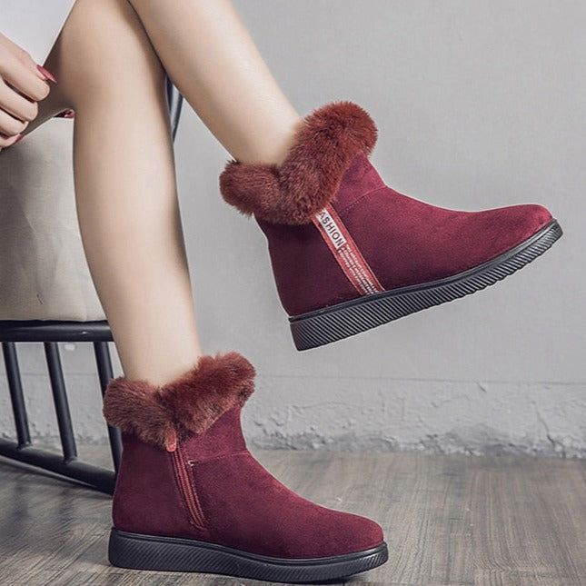 Platform Botas Women's Casual Shoes GCSZXC58 Ankle Boots Suede Plush Furry - Casual Shoes - DYAVOR®