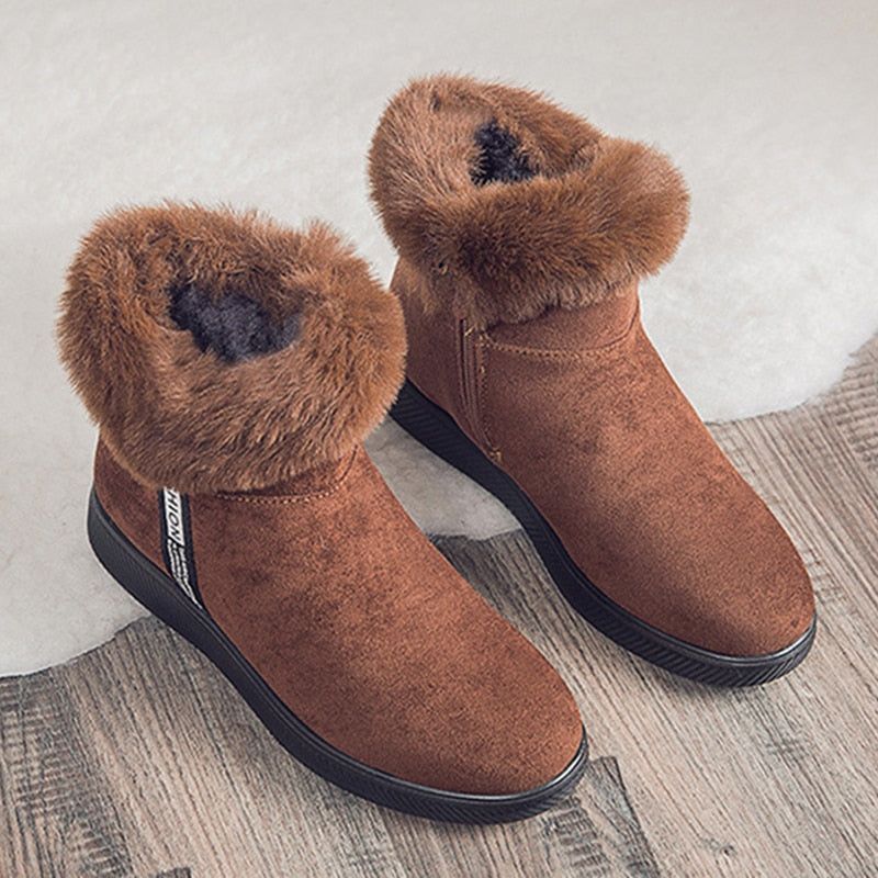 Platform Botas Women's Casual Shoes GCSZXC58 Ankle Boots Suede Plush Furry - Casual Shoes - DYAVOR®