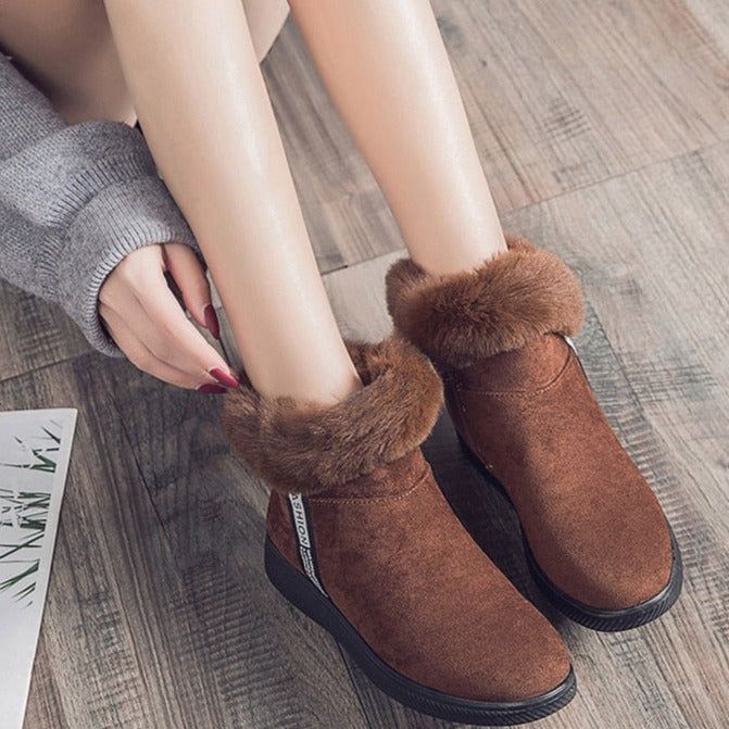 Platform Botas Women's Casual Shoes GCSZXC58 Ankle Boots Suede Plush Furry - Casual Shoes - DYAVOR®