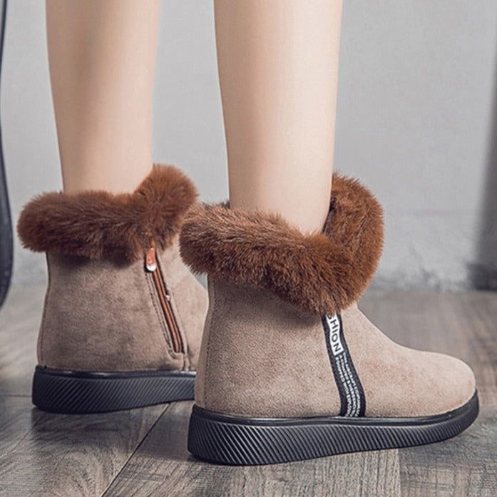 Platform Botas Women's Casual Shoes GCSZXC58 Ankle Boots Suede Plush Furry - Casual Shoes - DYAVOR®