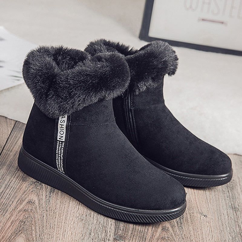 Platform Botas Women's Casual Shoes GCSZXC58 Ankle Boots Suede Plush Furry - Casual Shoes - DYAVOR®