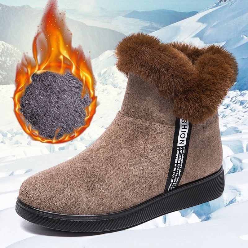 Platform Botas Women's Casual Shoes GCSZXC58 Ankle Boots Suede Plush Furry - Casual Shoes - DYAVOR®