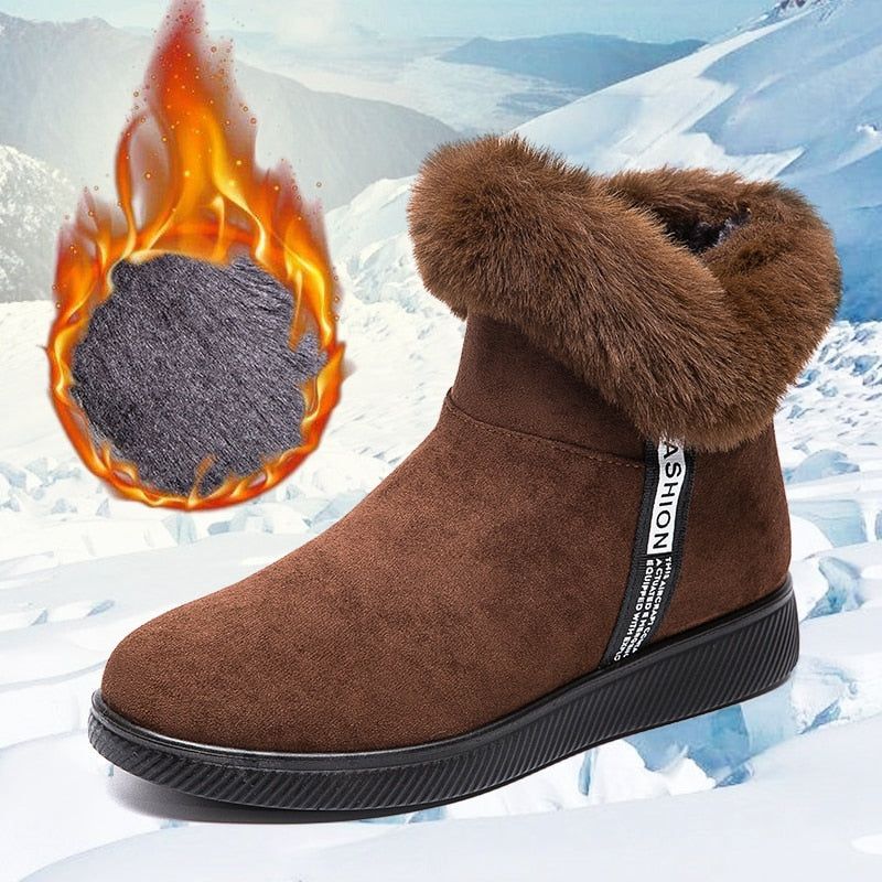 Platform Botas Women's Casual Shoes GCSZXC58 Ankle Boots Suede Plush Furry - Casual Shoes - DYAVOR®