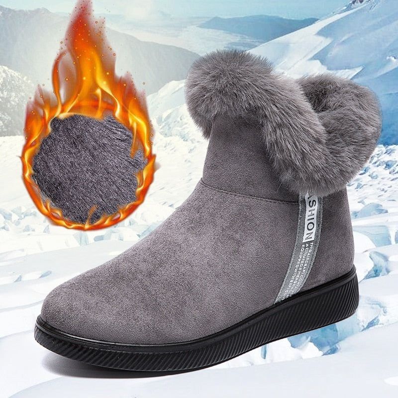 Platform Botas Women's Casual Shoes GCSZXC58 Ankle Boots Suede Plush Furry - Casual Shoes - DYAVOR®