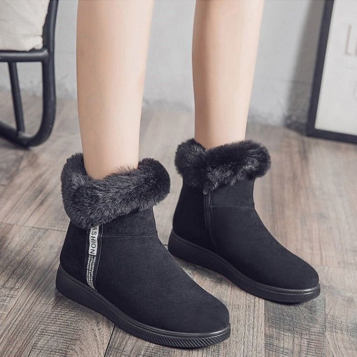 Platform Botas Women's Casual Shoes GCSZXC58 Ankle Boots Suede Plush Furry - Casual Shoes - DYAVOR®